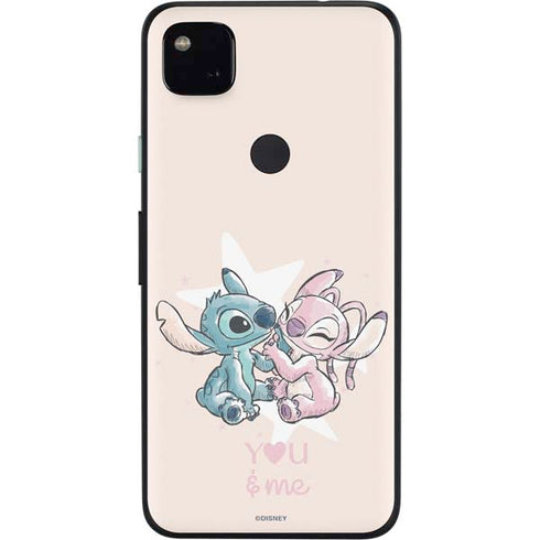 Disney Lilo and Stitch Stitch and Angel Google Pixel 4a Skin